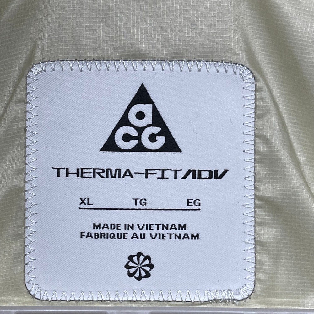 Nike ACG Lunar Lake Jacket Mens XL Tan Brown Therma-FIT ADV Puffer Packable - Picture 3 of 15